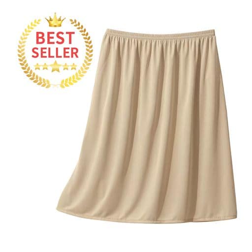 スカートに合わせて丈が選べる人気のペチコート(吸汗速乾・静電気防止)