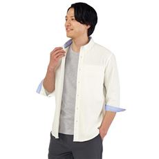 胸ポケットすっきりボタンダウンシャツ(七分袖)