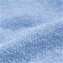 生地拡大 ブルー(北欧柄) 裏面<br>綿パイル生地が汗のベタつきを防いで、一年中気持ちよく。