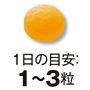 1日の目安:1～3粒<br>オレンジ風味