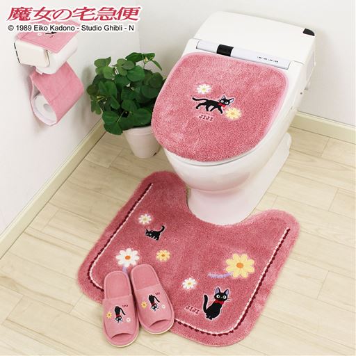 ピンク ※商品はスリッパです。<br>シリーズで揃えれば、いつものトイレがキュートな空間に!