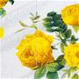 生地拡大(イエロー)<br>黄色のバラが映える美しい「ロサ・スルフレア」。