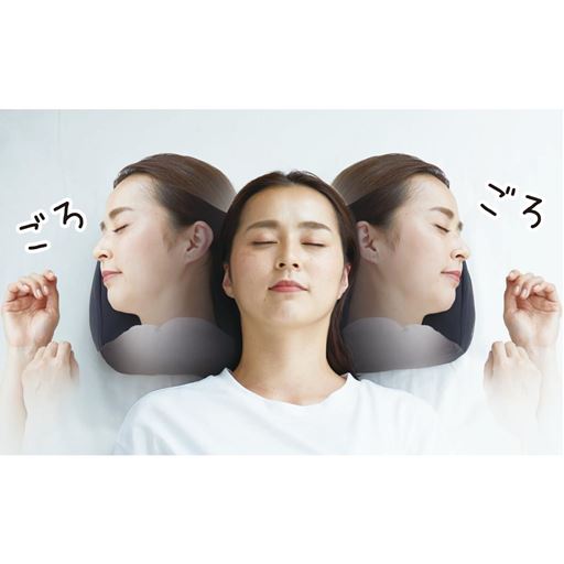寝返りは安眠にとても重要な行動です。独自の立体形状と快眠素材で、どんな寝姿勢でも首・肩への負担を軽減します。