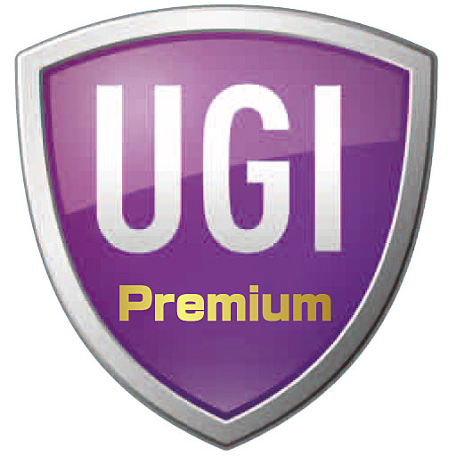 (UGI)評価基準<br>UGIは、一般的なUVカットつき化粧品にもよく使われます。この3つの紫外線に注目し、人体・家具・床などの日焼け防止も含め、インテリアの観点から総合的に判断した指標です。