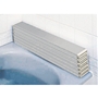 折りたたみ式で入浴時はすっきりコンパクトに!<br>幅約10cmに折りたためるので省スペースに収納できます。