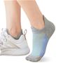 ムレ・靴ずれ・脱げ対策にスニーカー専用ソックスがおすすめ。 A(グレー系) 着用例
