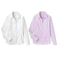 形態安定2枚組レギュラーカラーシャツ(長袖)(洗濯機OK)