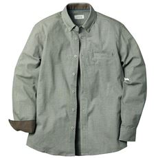 胸ポケットすっきりボタンダウンシャツ(長袖)