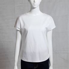 超長綿ボートネックTシャツ(綿100%・日本製・洗濯機OK)